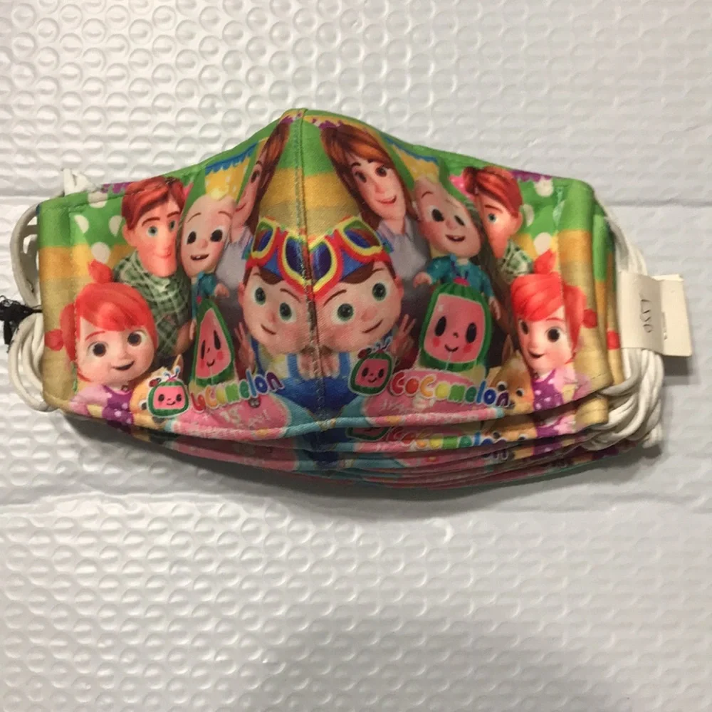 NWT reusable micro fiber Cocomelon mask